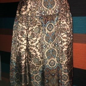 Banana Republic Multicolored Paisley Print Skirt